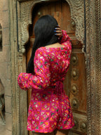 The Satrangi Phulkari Skort