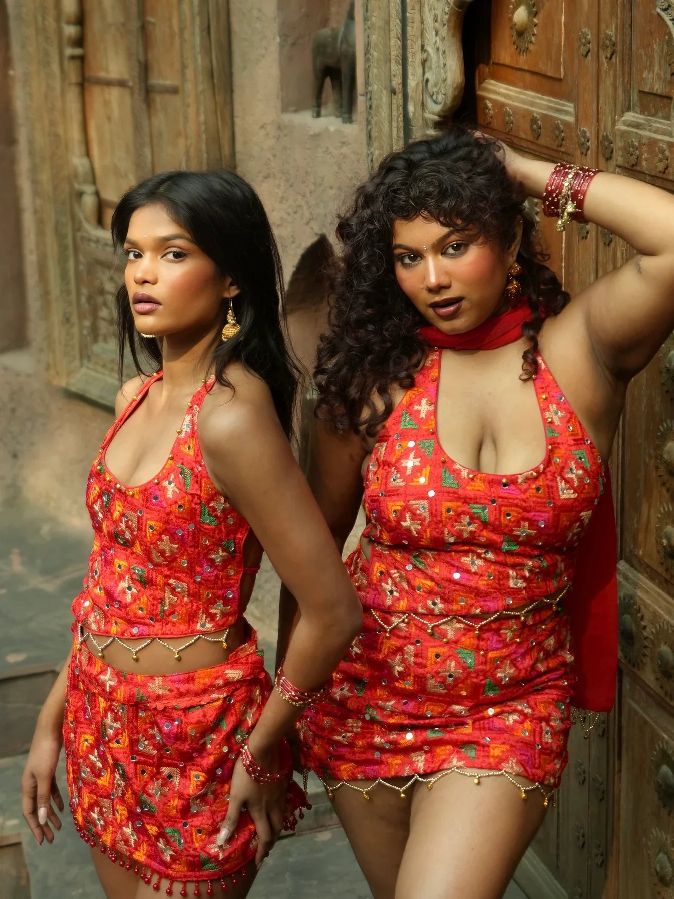 Mirchi Phulkari set