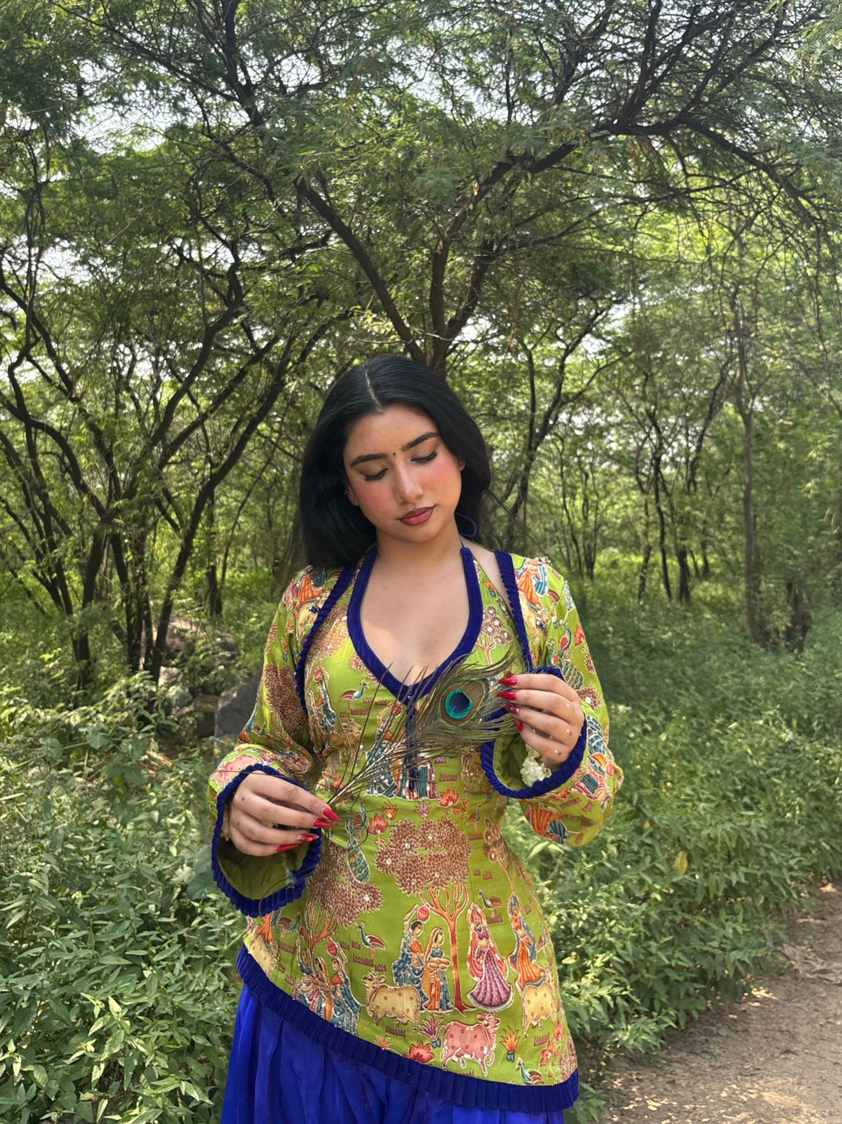 The Vrindavan Set (kurti & Bolero)