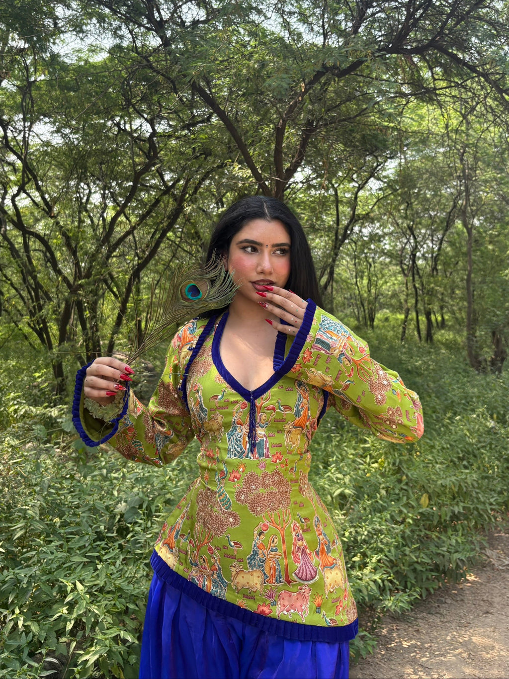 The Vrindavan Set (kurti & Bolero)